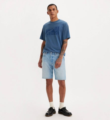 Levi´S ® 501 Orginal Regular Waist Denim Shorts Azul 28 Homem