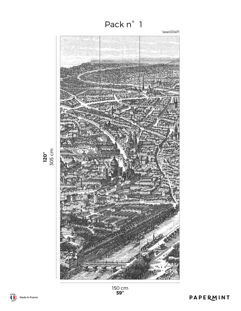 Fresque La Seine - Anthracite