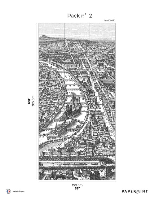 Fresque La Seine - Anthracite