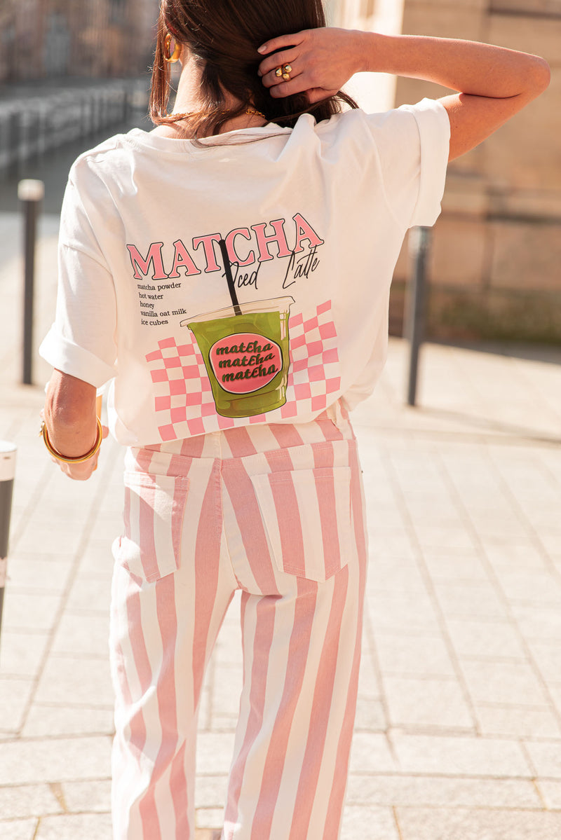 LATTÉ Blanc - T-Shirt Imprimé