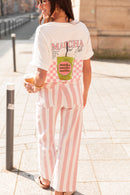 LATTÉ Blanc - T-Shirt Imprimé