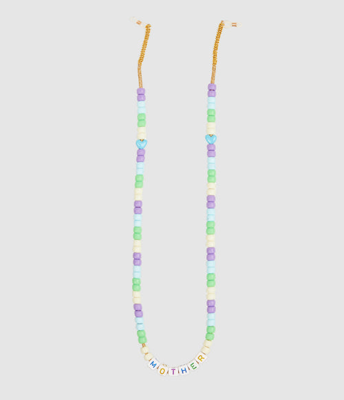 Lauren Rubinski - Chaîne De Lunettes Perles Love Beads Mother Vert - Femme