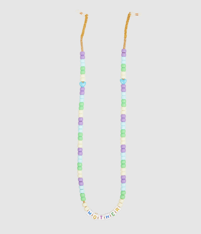 Lauren Rubinski - Chaîne De Lunettes Perles Love Beads Mother Vert - Femme