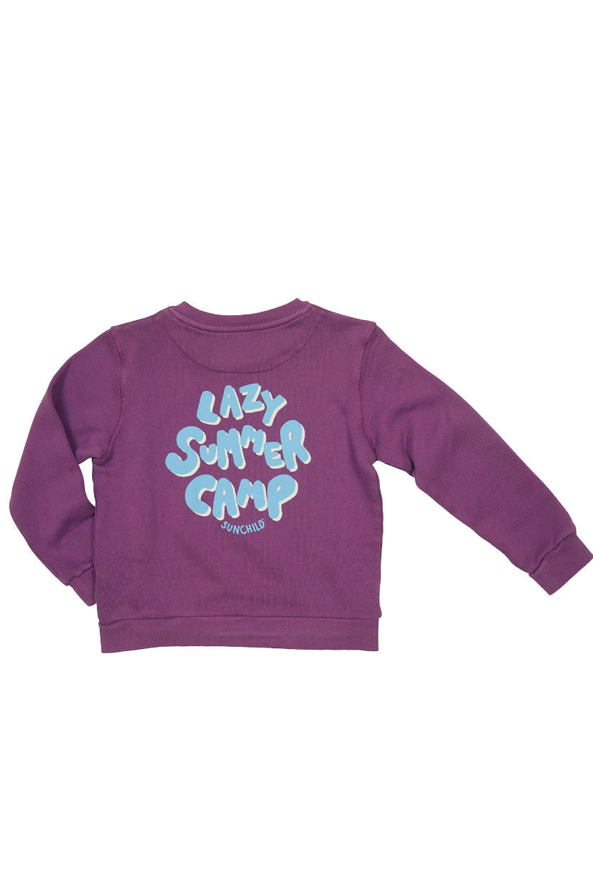 Sweat fille - Lazy - Burgundy