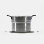 Le Grand Faitout En Inox Et Son Pasta Pot, Poignées Noires