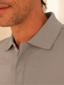 Polo Manches Longues En Coton Bio Ultime - Gris