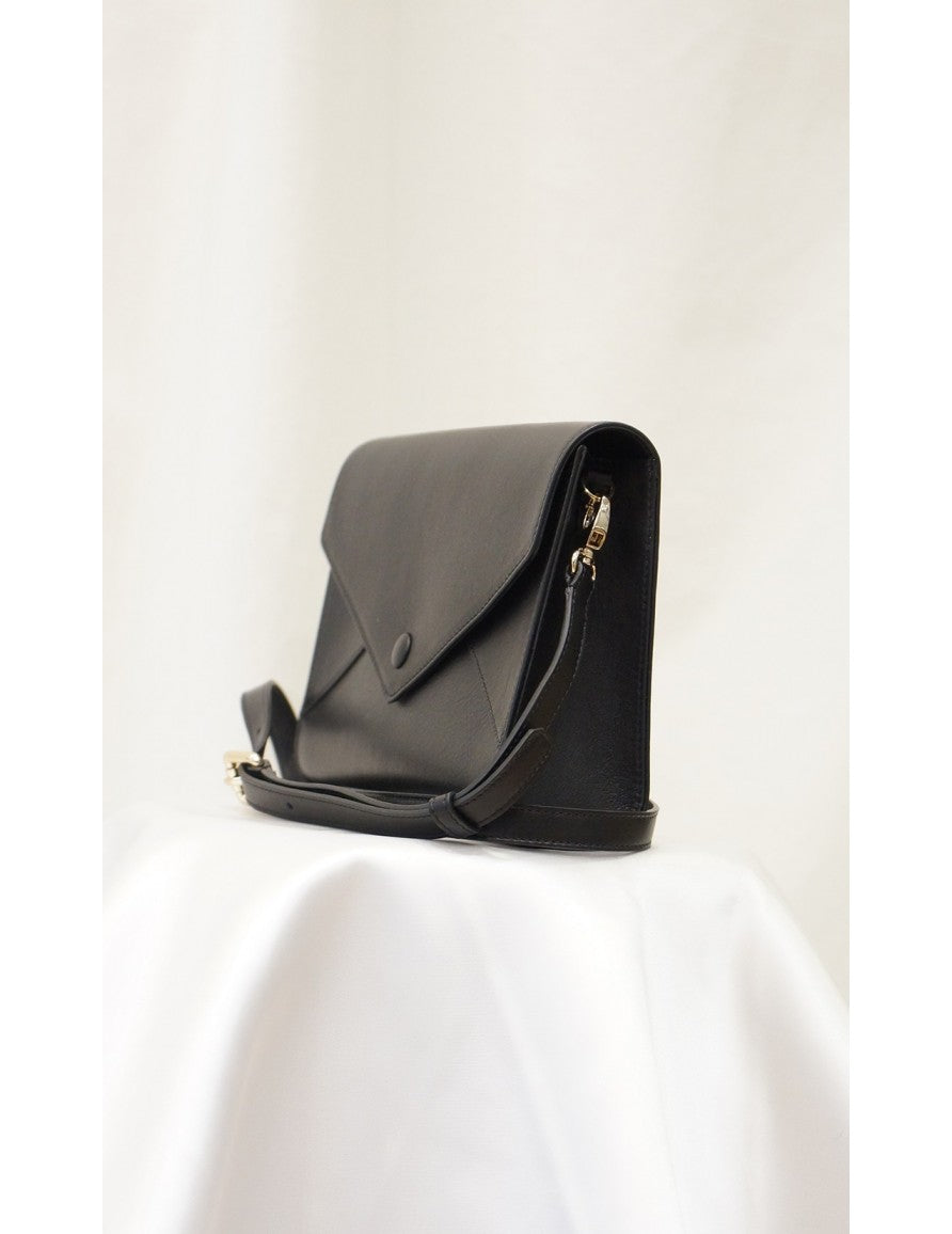 Borsa A Mano Harpe Nero - Écru