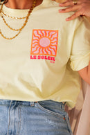 LE SOLEIL Orange/Jaune - T-Shirt Imprimé
