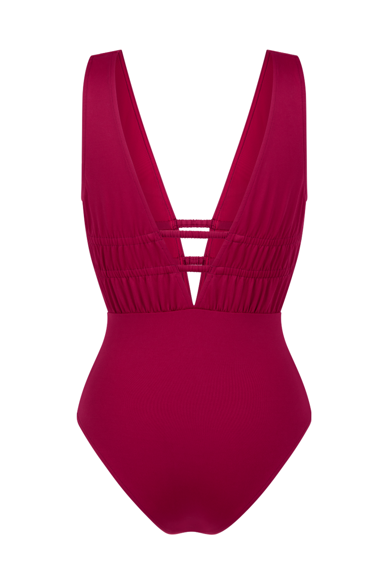 anja maillot de bain maxi décolleté lie de vin anja paris