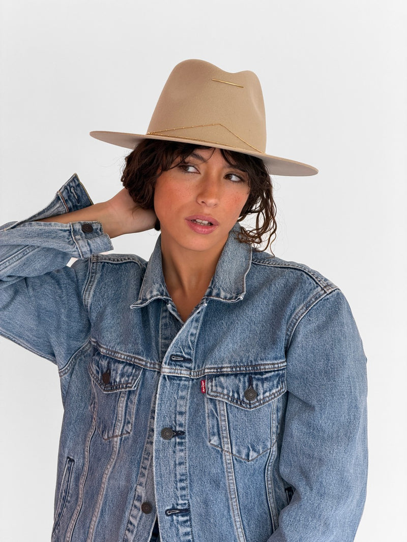 Sombrero de Fieltro Lea - Marfil