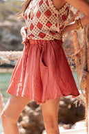 LÉANDRO Terracotta - Short Lin