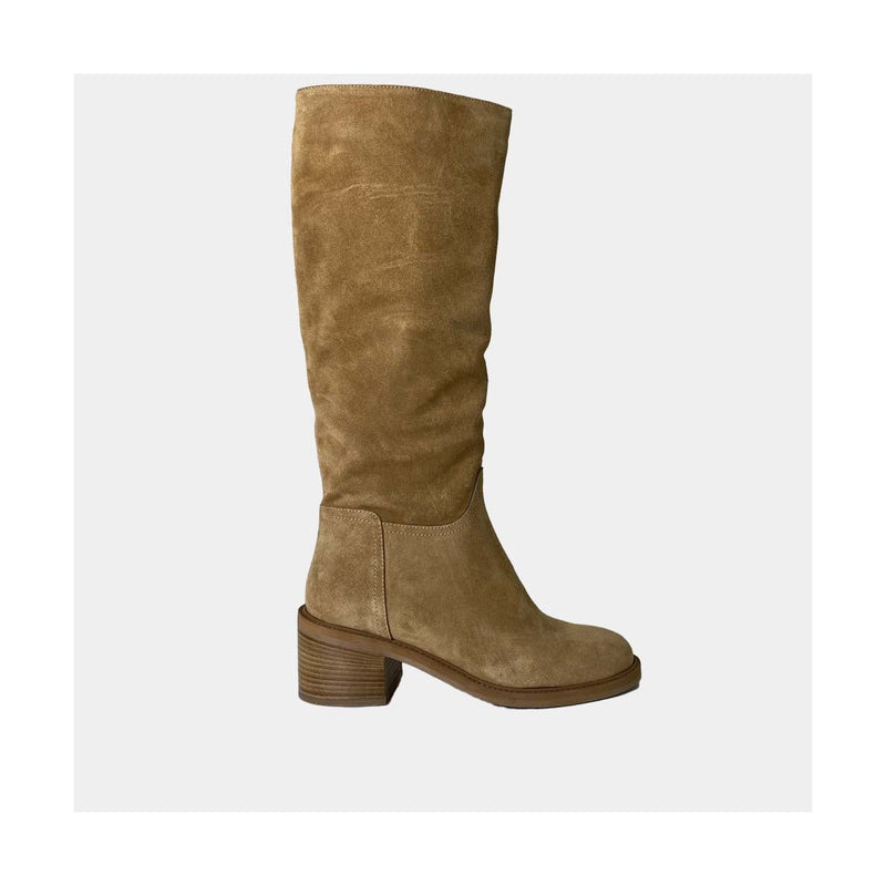 Bottes Ann Tuil Lea-Nora - Velours Camel