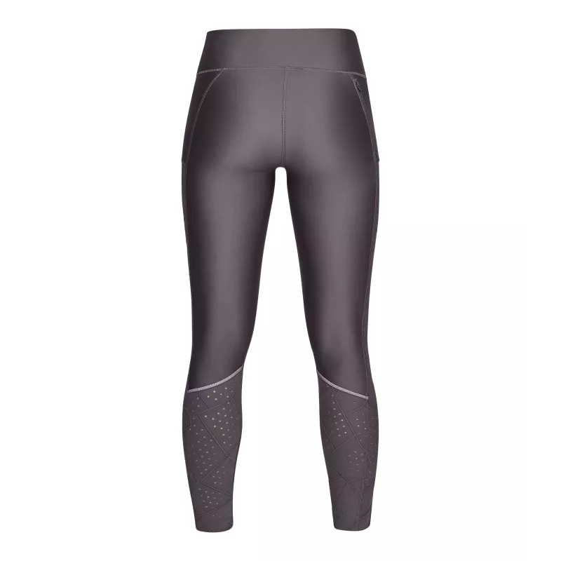 Armour Fly Fast Raised Thread Crop Leggings - Grey - Women
