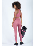Legging Fitness Femme rose clair
