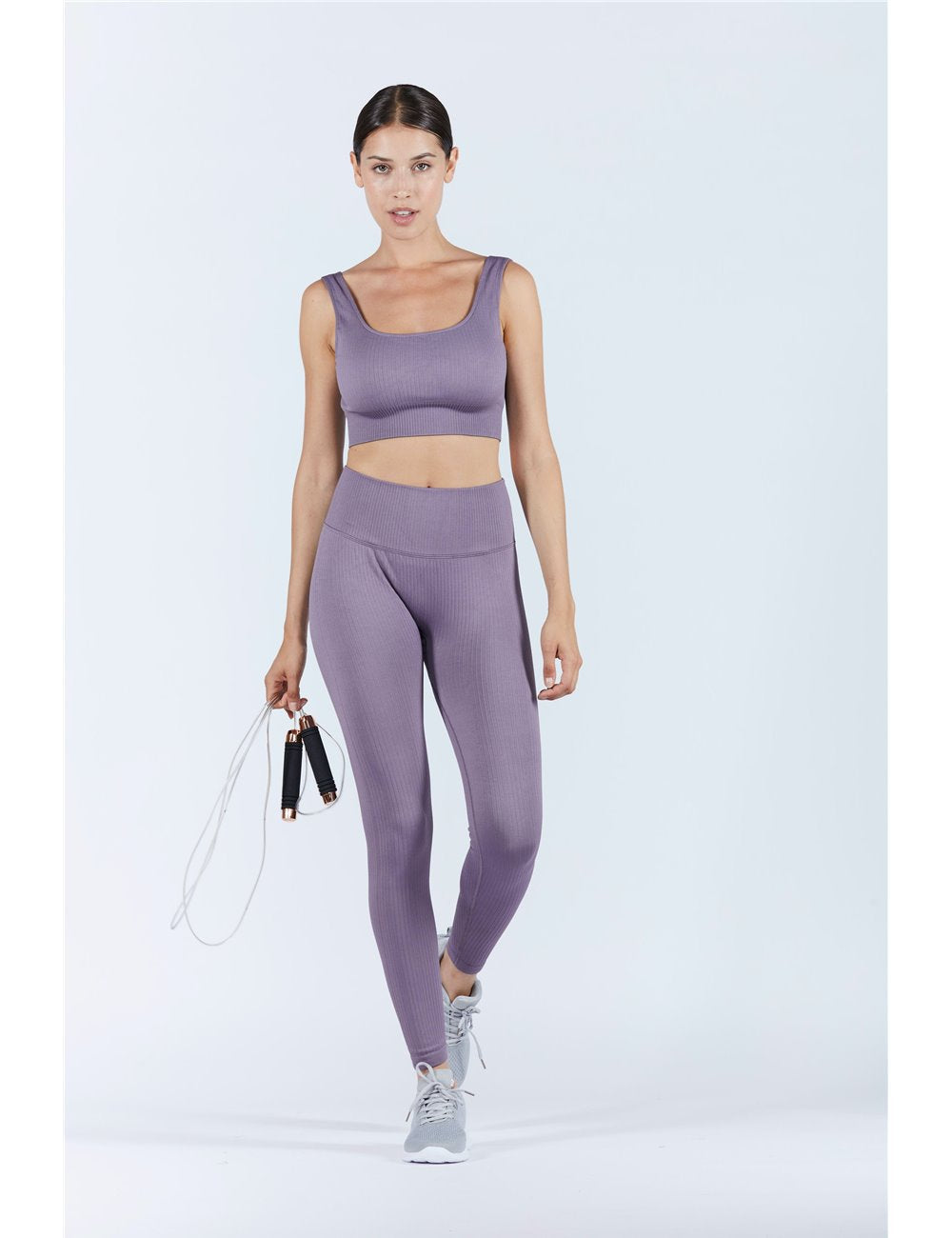 Purple Women's Shaping Sports Leggings