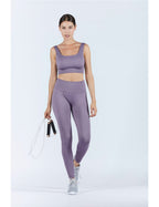 Purple Women's Shaping Sports Leggings