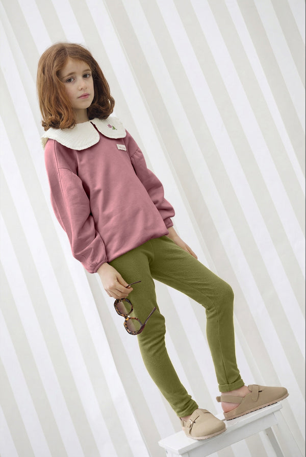 Legging Lili Olive - Enfant Fille