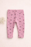 Legging Lili Fleuri - Bébé Fille - Vieux Rose