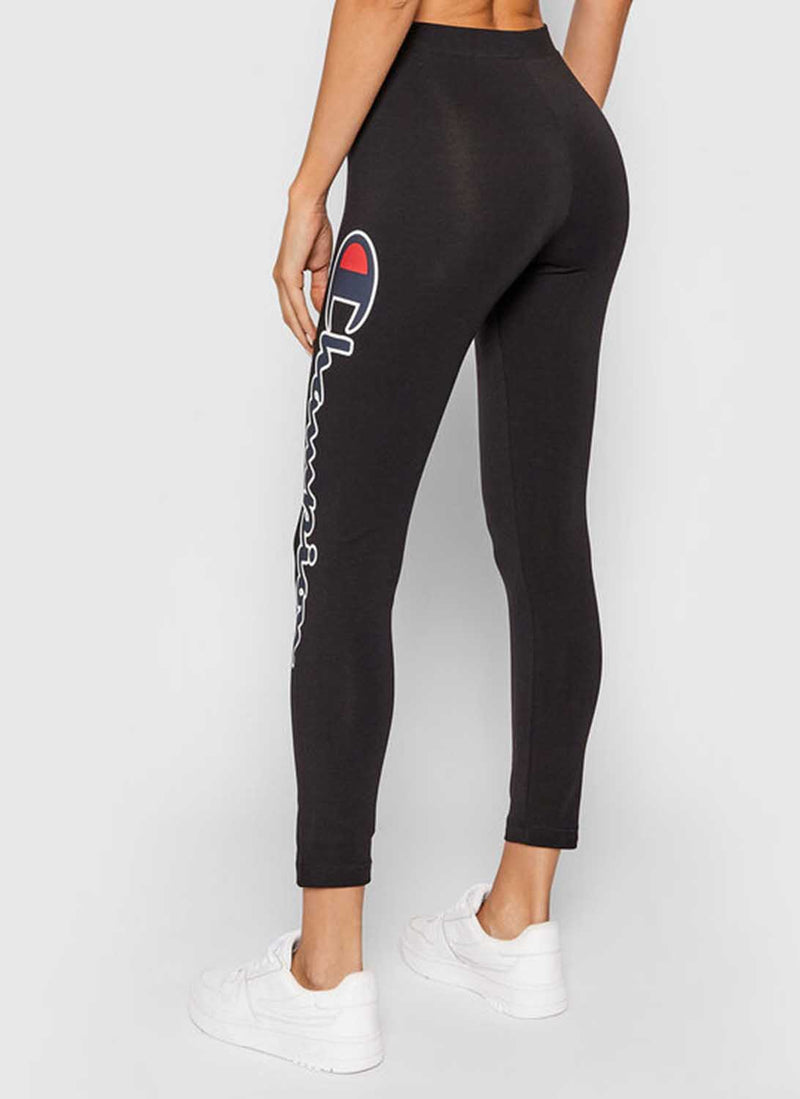 Champion - Legging Logo Oversize - Noir - Femme