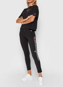 Champion - Legging Logo Oversize - Noir - Femme