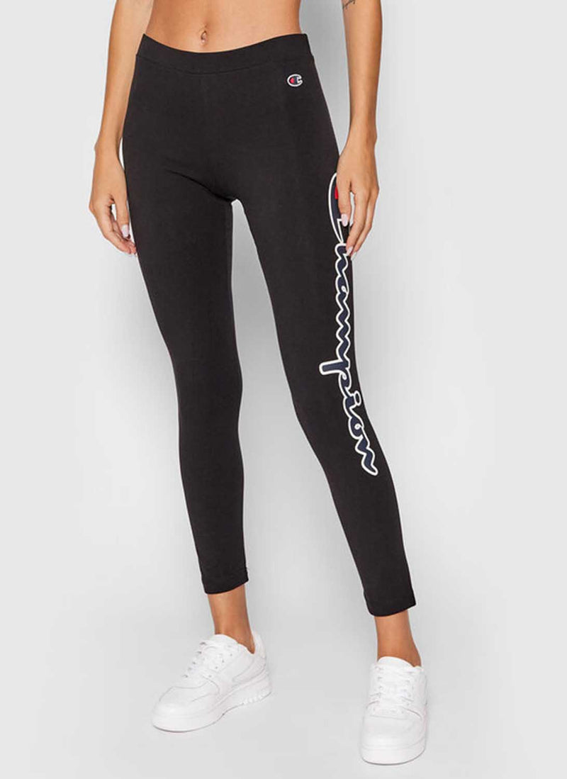 Champion - Legging Logo Oversize - Noir - Femme