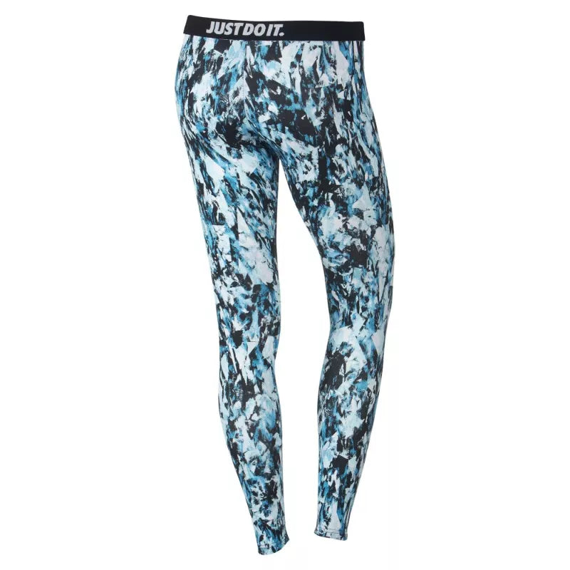 Legging Nike Leg-A-See Mishmash Allover Print - Bleu