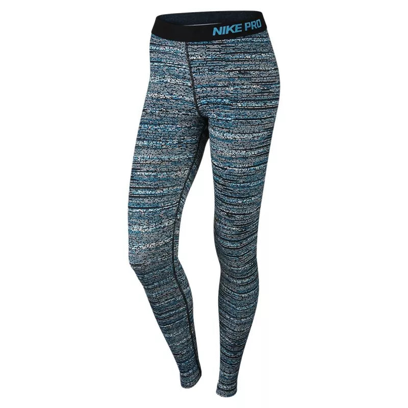 Legging Nike Pro Warm Static - Bleu, Noir, Gris