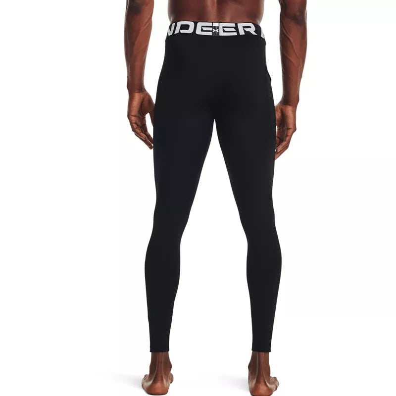 Leggings Coldgear - Negro/Blanco - Hombres