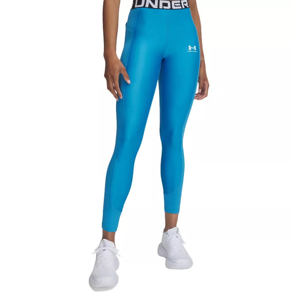 Legginsy Heatgear Rib - Niebieski - Kobieta