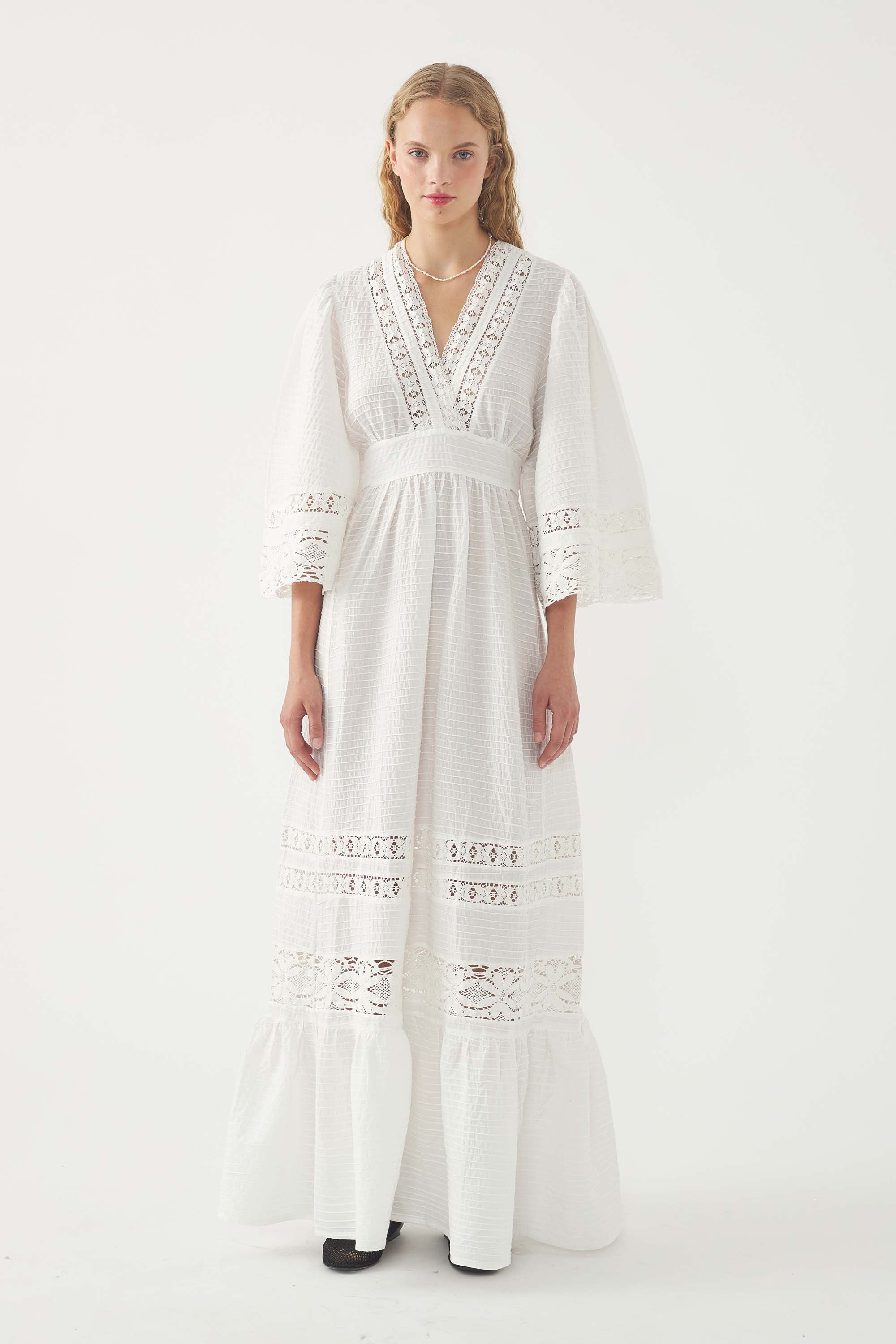 Robe Longue Lena - Blanc