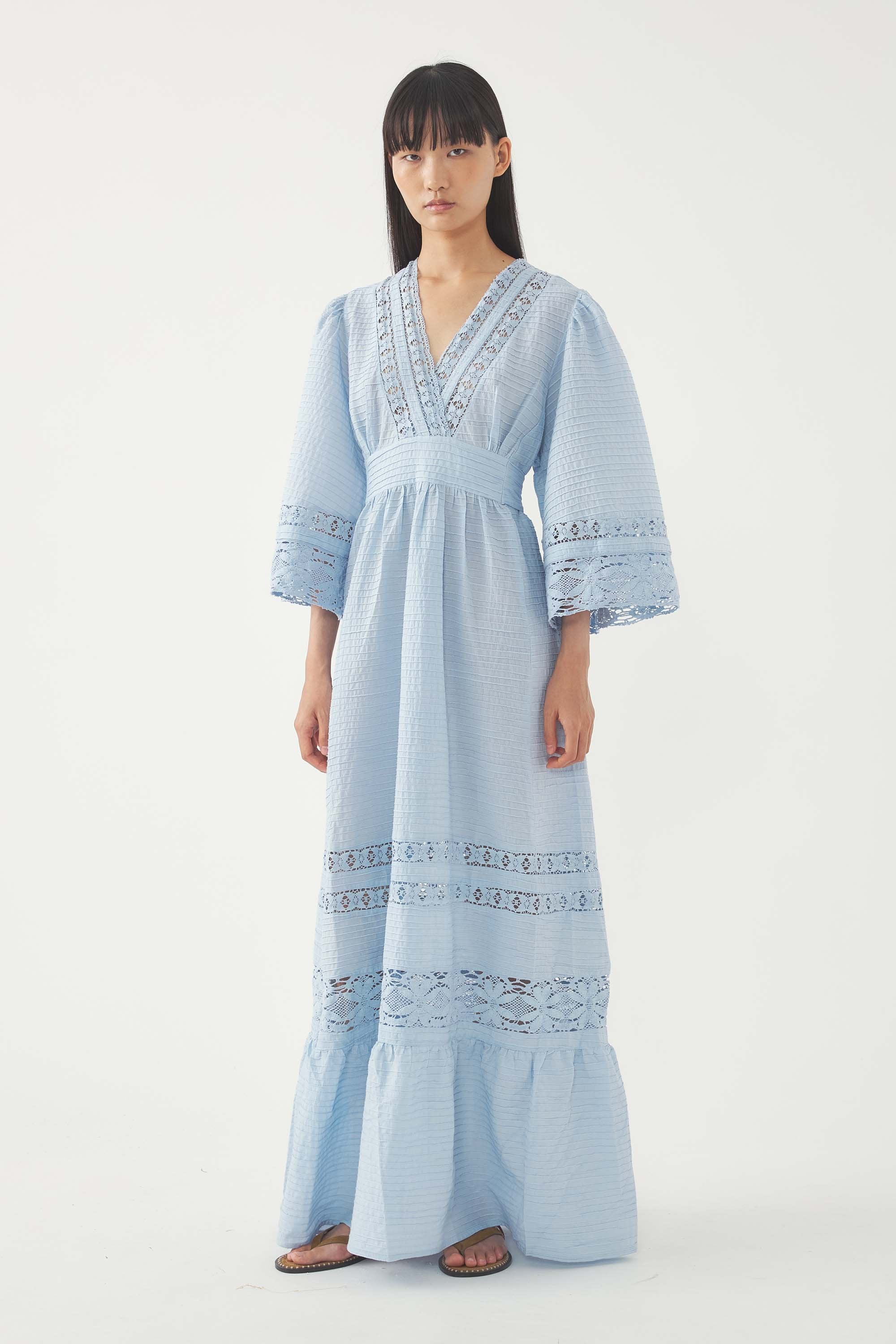 Robe Longue Lena - Ciel