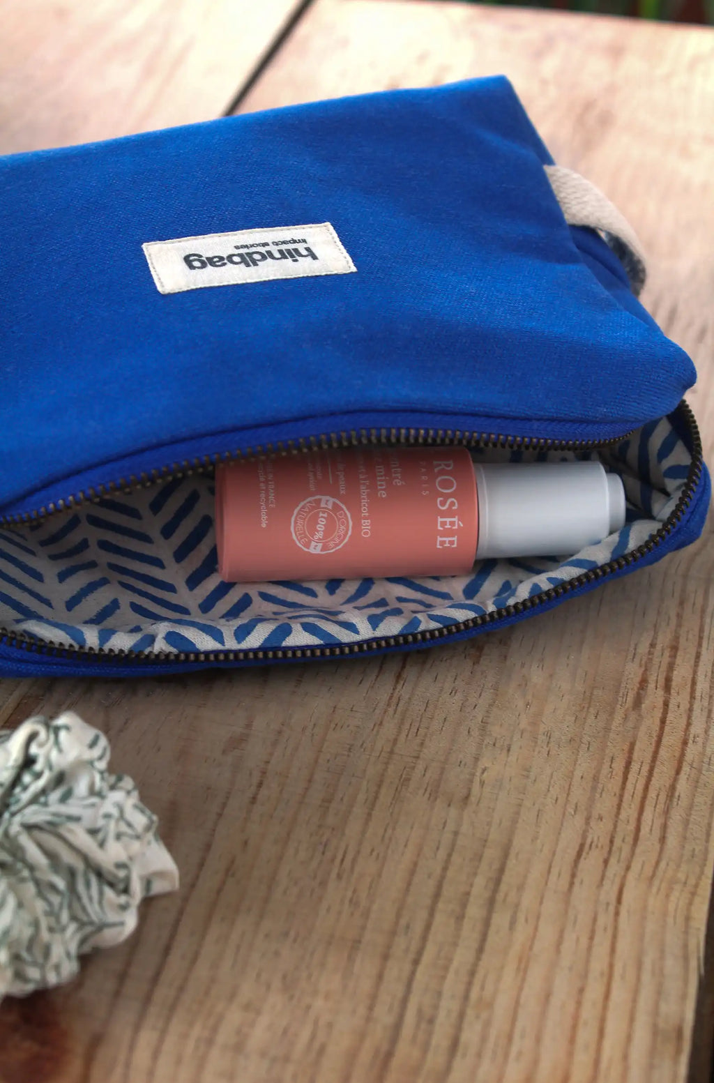 Toilettas Léon Elektrisch blauw Hindbag2