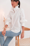 LÉONIE Blanche - Victorian Collar Shirt