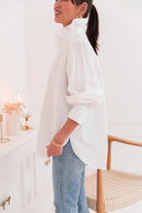 LÉONIE Blanche - Victorian Collar Shirt