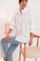 LÉONIE Blanche - Victorian Collar Shirt
