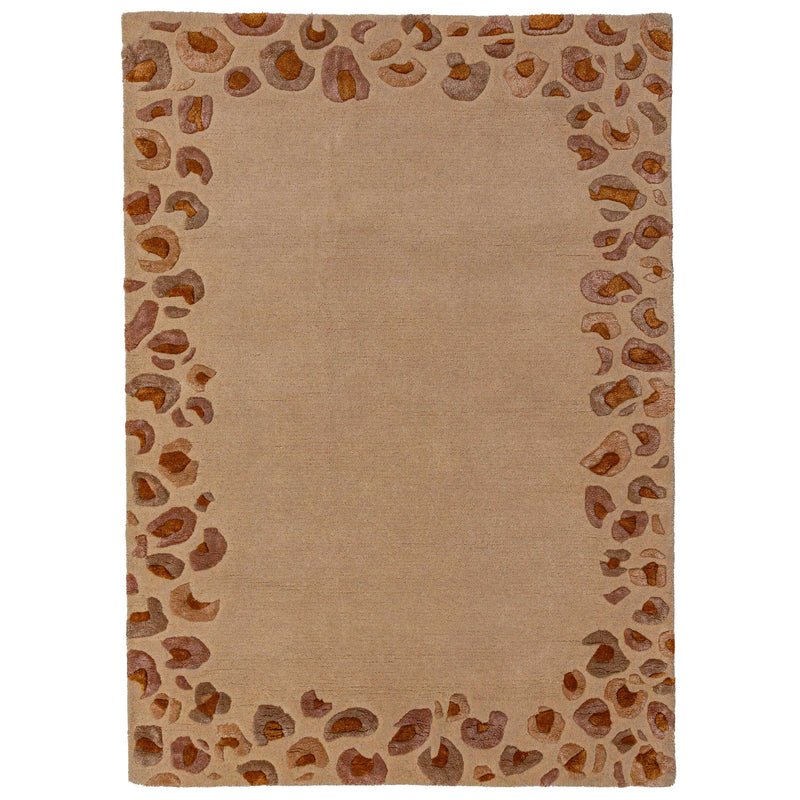 Tapis En Laine Leopard Frame