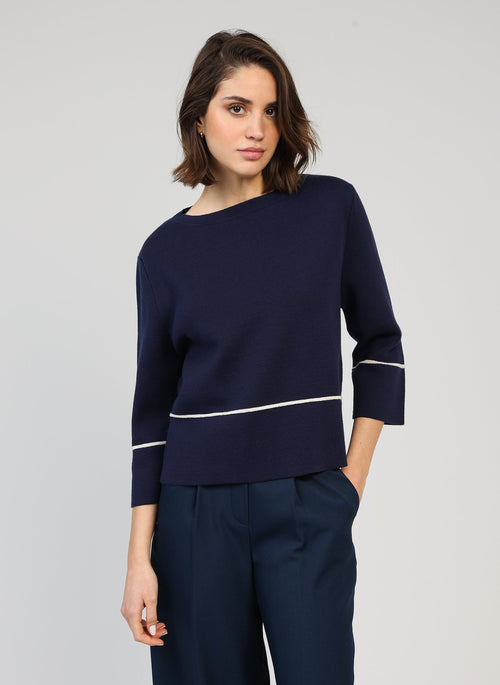 Leperlito Navy Sweater
