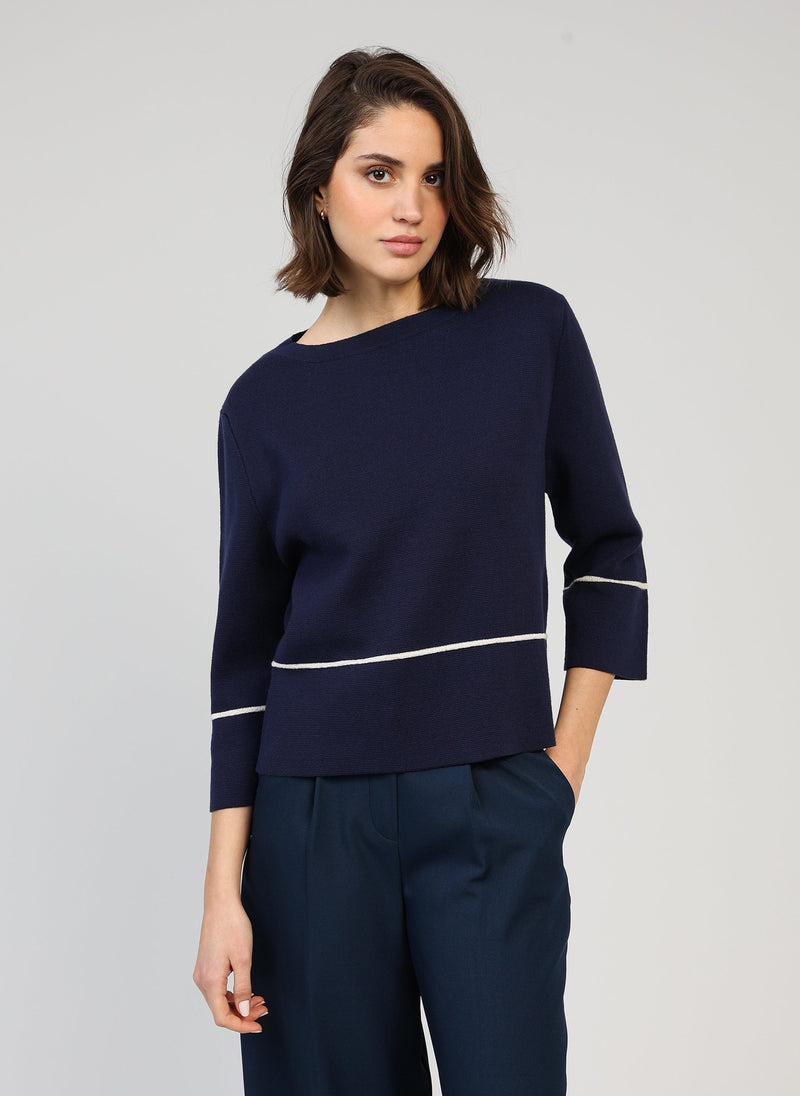 Leperlito Navy Sweater