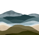 Fresque Collines - Kaki Bleuté