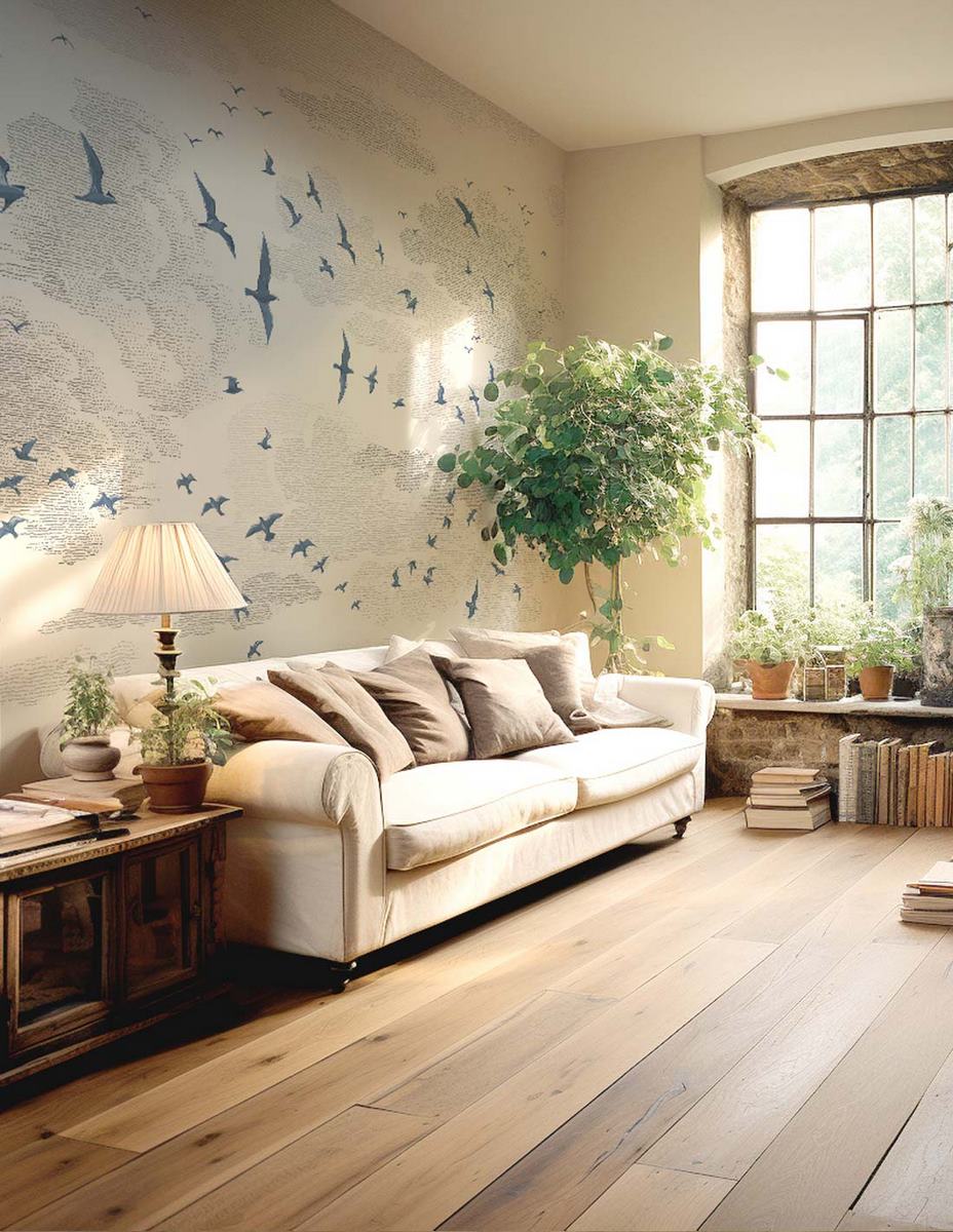 Fresco The Birds - Blue Woad