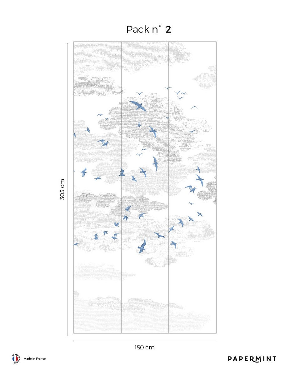 Fresco The Birds - Blue Woad