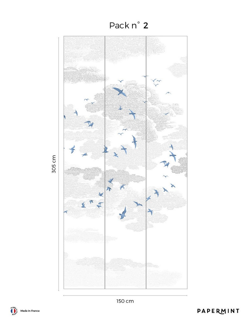 Fresco Les Oiseaux - Blue Woad