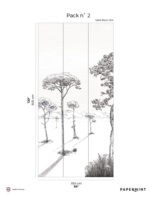 Fresque Les Ombres - Sable Blanc