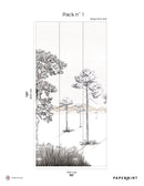 Fresque Les Ombres - Beige Rosé