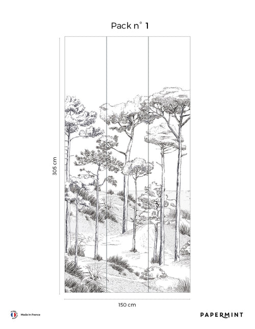 Fresque Pins- Basalte