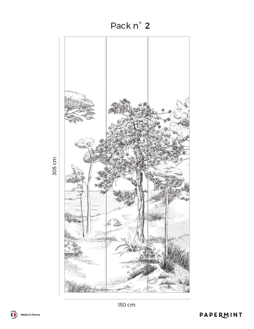 Fresque Pins- Basalte