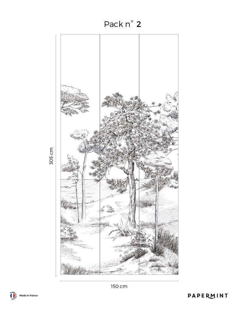 Fresque Pins- Basalte