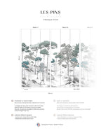 Mural The Pines - Green