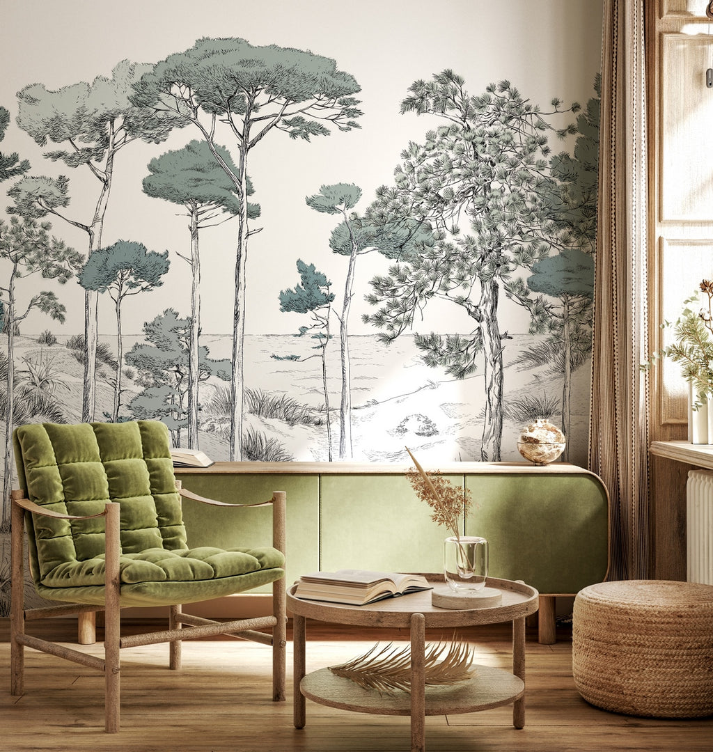 Mural The Pines - Green