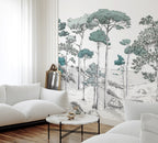 Mural The Pines - Green